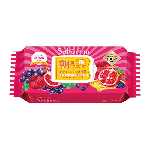 Saborino Morning Care Face Mask Mix berry - WAFUU JAPAN