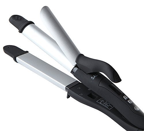 SALONIA 2WAY Straight & Curl 32mm Professional 220℃ Hair Iron - WAFUU JAPAN