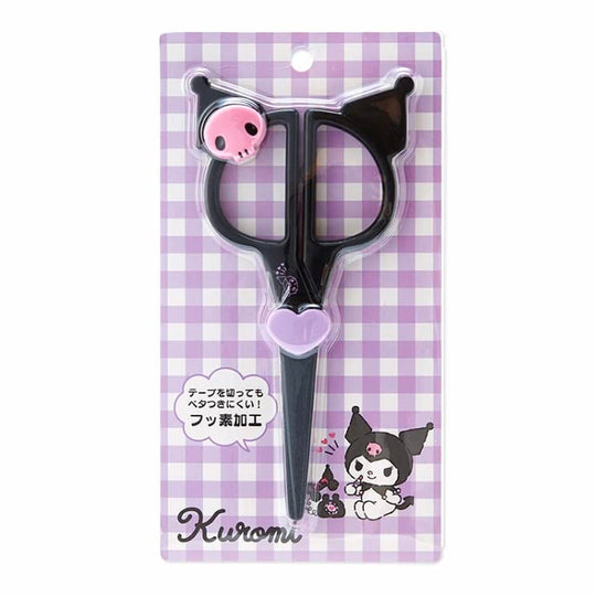 SANRIO Kuromi Face Shaped Scissors 634034 - WAFUU JAPAN
