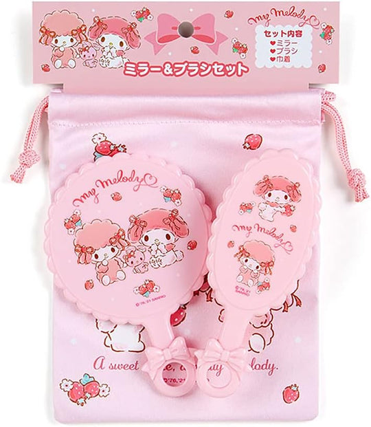 SANRIO Mirror & Brush Set 870111 - WAFUU JAPAN