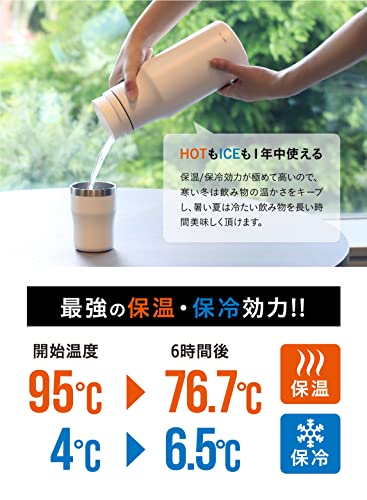 SANTECO stainless steel pot 1.2L Keep warm keep cold - WAFUU JAPAN