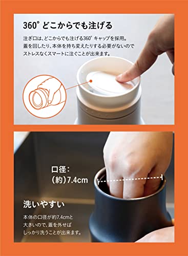SANTECO stainless steel pot 1.2L Keep warm keep cold - WAFUU JAPAN
