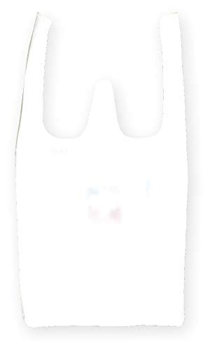 Satou Kokonokado Plastic Shopping Eco Bag Crayon Shin-chan White - WAFUU JAPAN