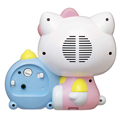 Seiko Clock Alarm Clock Place Clock Character Sanrio Hello Kitty White 184x202x118mm JF382A - WAFUU JAPAN