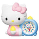 सेको घड़ी अलार्म घड़ी स्थान घड़ी चरित्र Sanrio हैलो किट्टी सफेद 184x202x118mm JF382A