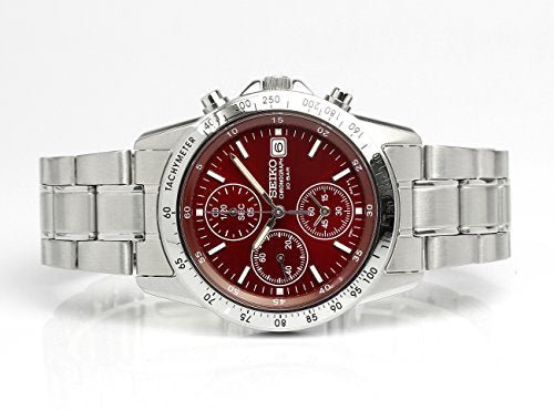 SEIKO SPIRIT SBTQ045 Chronograph Men's Watch Red Limited Mode - WAFUU JAPAN