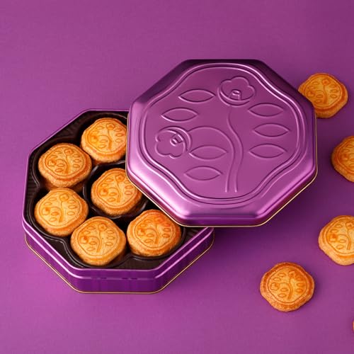 Shiseido Parlor Hanatsubaki Biscuit 24pcs Limited Edition Tin - Crystal Purple - WAFUU JAPAN