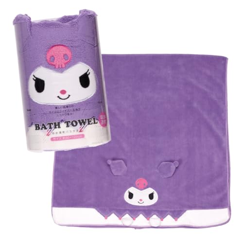 Skater Kuromi Absorbent Quick-dry Bath Towel TODR1-A - WAFUU JAPAN