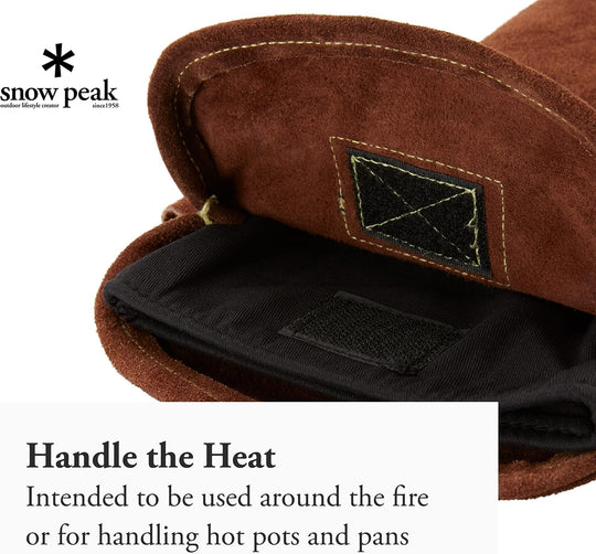 Snow Peak Fire Side Gloves UG-023BR - WAFUU JAPAN