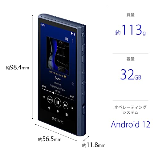 SONY Walkman 32GB A300 Series NW-A306 Blue LC : Wireless also Hi-Res Wireless / Streaming - WAFUU JAPAN