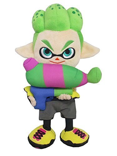 Splatoon 2 Boy Neon Green S size Plush Stuffed toy - WAFUU JAPAN