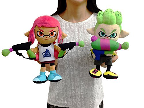 Splatoon 2 Boy Neon Green S size Plush Stuffed toy - WAFUU JAPAN