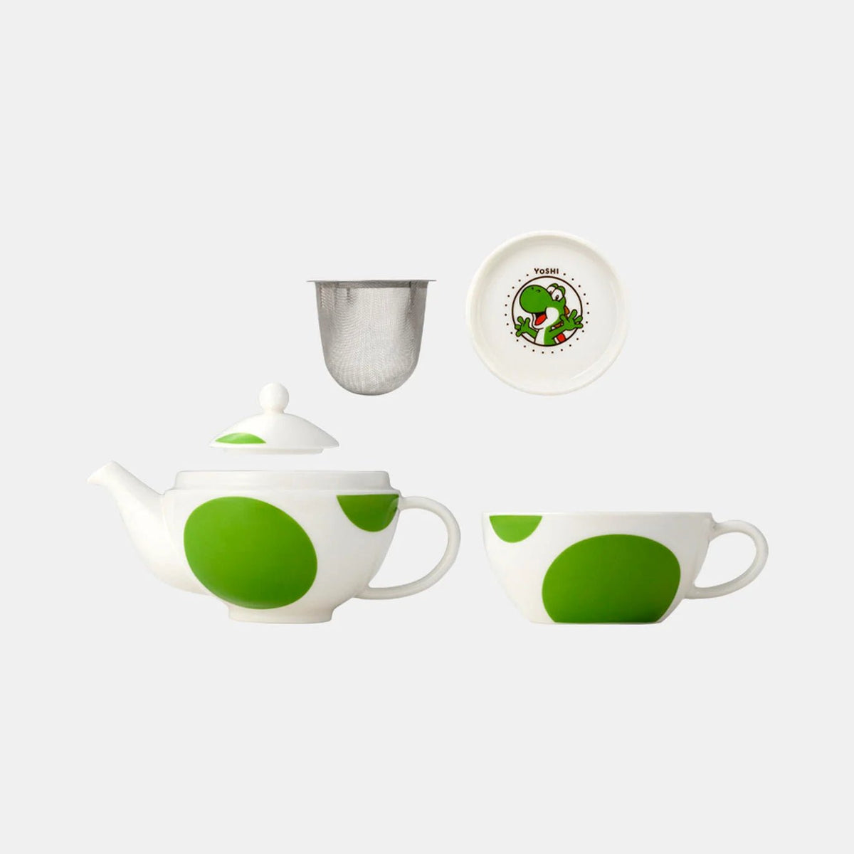 Super Mario Yoshi Teapot & Cup Set Porcelain Nintendo TOKYO – WAFUU JAPAN