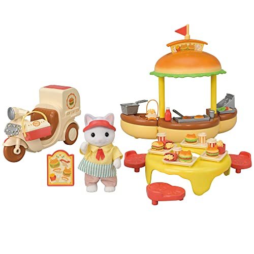 Sylvanian Families Hamburger Wagon Epoch Calico Critters MI-91 Doll House - WAFUU JAPAN