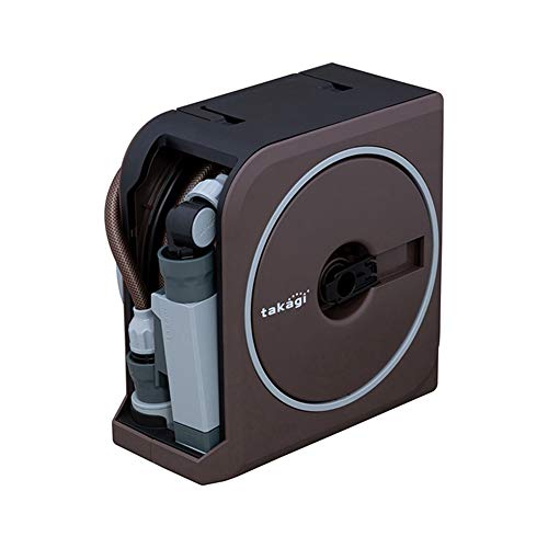 Takagi Hose Reel NANO NEXT 10m (BR) Brown Stylish RM1110BR - WAFUU JAPAN