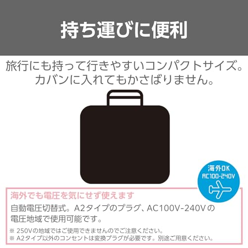 TESCOM Roll Brush Hair Iron Black THR7-K AC100-120V - WAFUU JAPAN