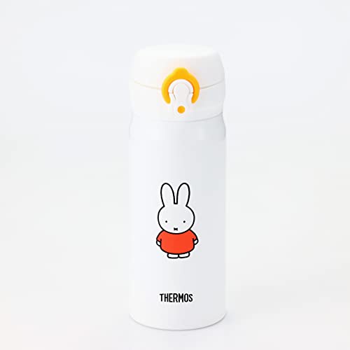 Thermos Miffy White Orange Water Bottle Vacuum Insulated Travel Mug 13.5 fl oz (400 ml) JNL-404B WH-OR - WAFUU JAPAN