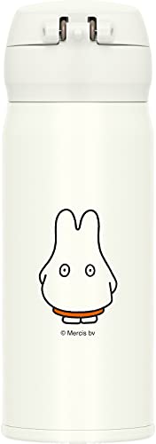 Thermos Miffy White Orange Water Bottle Vacuum Insulated Travel Mug 13.5 fl oz (400 ml) JNL-404B WH-OR - WAFUU JAPAN