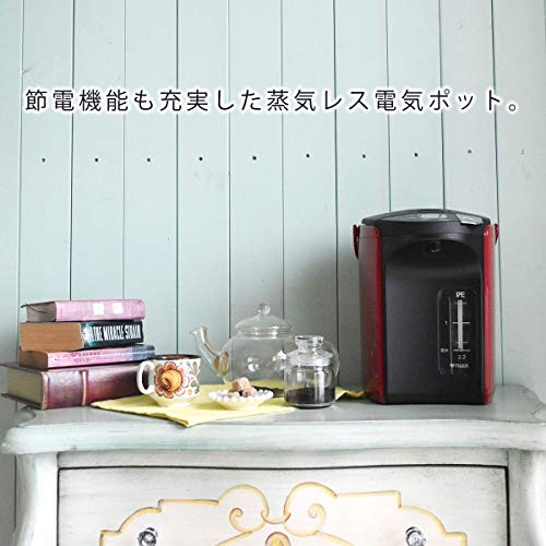 TIGER ELECTRIC Kettle 3.0L Vaporless VE Electric Hot Water Bottle Red PIP-A300-R - WAFUU JAPAN
