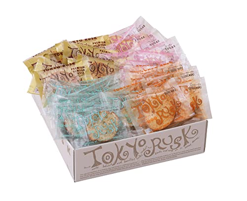 Tokyo Rusk Japanese Popular Sweets 4 Flavors Total 32 Pieces - WAFUU JAPAN