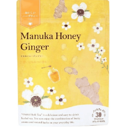 Tree of Life Delicious Herbal Tea Manuka Honey Ginger (30 packets) - WAFUU JAPAN