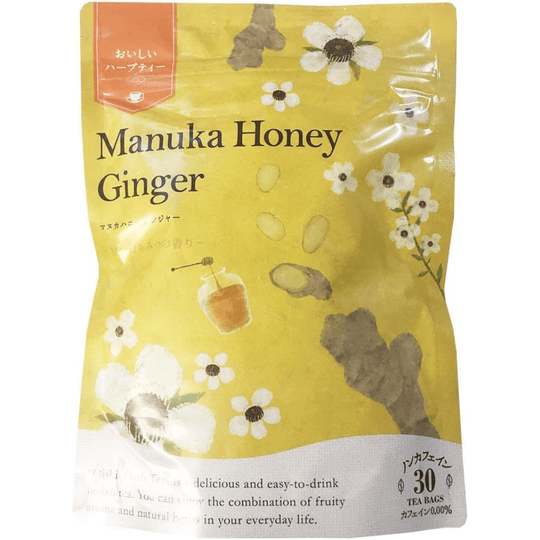 Tree of Life Delicious Herbal Tea Manuka Honey Ginger (30 packets) - WAFUU JAPAN