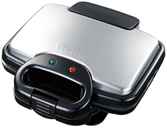 Vitantonio WAFFLE HOT SANDWICH BAKER Irons Black VWH-200-K (Included 2 Plates) - WAFUU JAPAN
