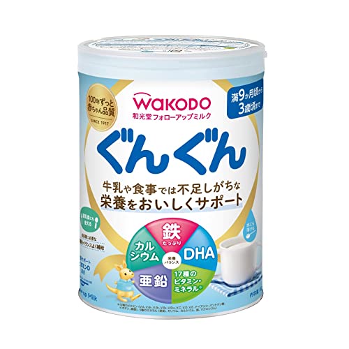 WAKODO Follow-up GunGun Milk Formula 830g 9months-3years - WAFUU JAPAN