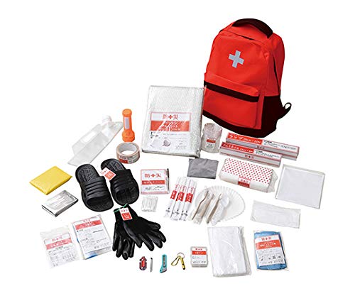 Yamazen 30-piece disaster prevention bag set Red YBG-30R - WAFUU JAPAN