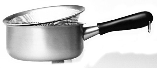 Yanagi Sori Japanese-made one-handled pot 18cm, gas flame only, stainless steel, frosted - WAFUU JAPAN