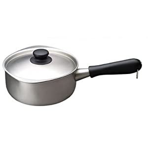 Yanagi Sori ST aluminum three-layer steel one-hand pot 18, frosted - WAFUU JAPAN