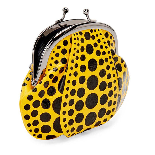 Yayoi Kusama Gamaguchi Wallet Small Pumpkin Yellow - WAFUU JAPAN