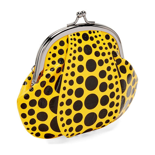 Yayoi Kusama Gamaguchi Wallet Small Pumpkin Yellow - WAFUU JAPAN
