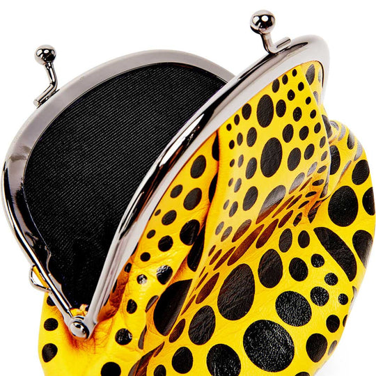 Yayoi Kusama Gamaguchi Wallet Small Pumpkin Yellow - WAFUU JAPAN