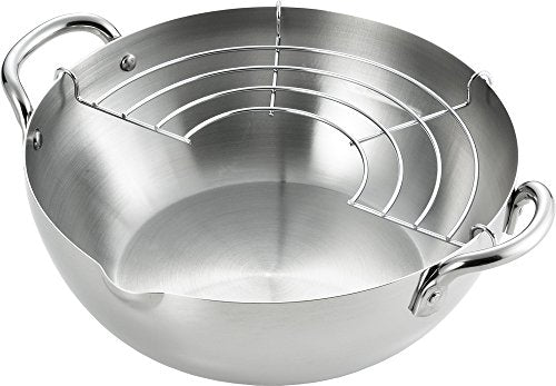 YOSHIKAWAGohgei stainless steel tempura pan 20cm YJ2437 - WAFUU JAPAN