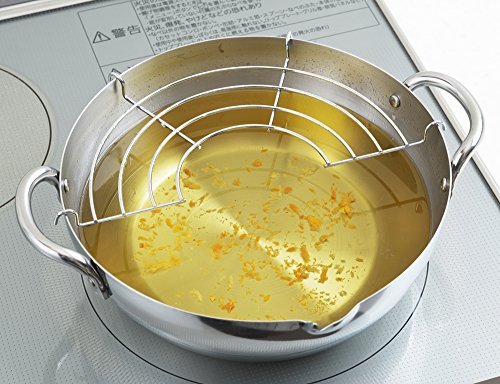 YOSHIKAWAGohgei stainless steel tempura pan 20cm YJ2437 - WAFUU JAPAN