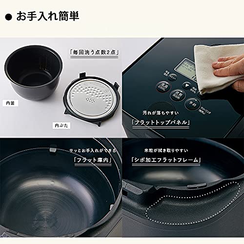 Zojirushi 5.5-cup induction rice cooker Black STAN. NW-SA10-BA 100V - WAFUU JAPAN