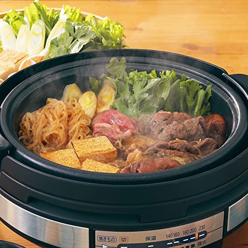 Zojirushi Electric Skillet & Hot Pot Light Black EP-SA10-BA 100V - WAFUU JAPAN