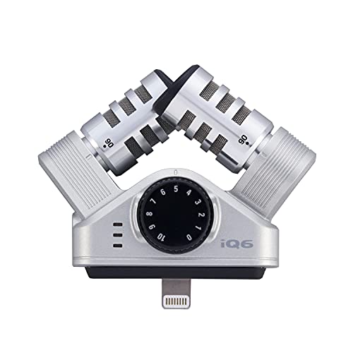 ZOOM Microphone for iPhone/iPod/iPad Lightweight and compact size XY stereo microphone for Lightning connector iQ6 - WAFUU JAPAN