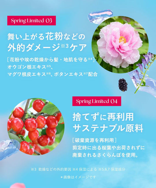 [2025 Spring Limited Edition] BOTANIST Shampoo Treatment Set - Damage Care - Sakura & Cherry Fragrance - WAFUU JAPAN