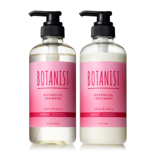 [2025 Spring Limited Edition] BOTANIST Shampoo Treatment Set - Moist - Cherry & Cherry Fragrance - WAFUU JAPAN