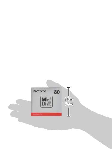Sony MiniDisc 80 Minutes Single Pack MDW80T Audio Recording Media