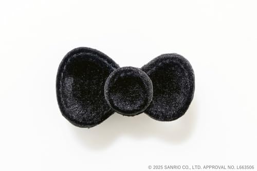 Hello Kitty × BRILMY Quick-View Velvet Black Cosmetic Pouch Book