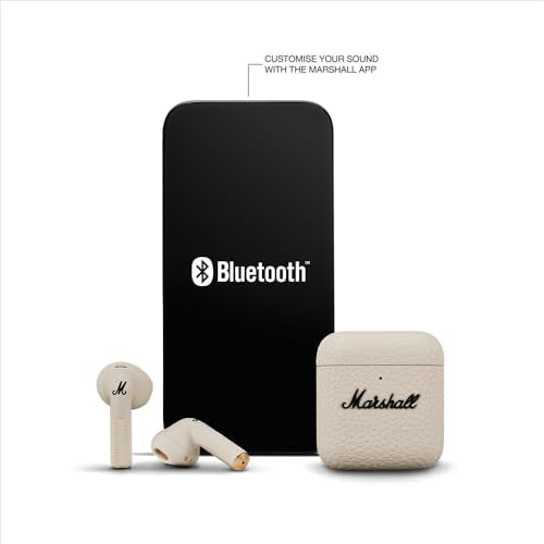 Marshall Minor IV Wireless Earbuds Bluetooth Qi Charging Cream Domestic Model