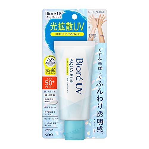 Kao Biore UV Aqua Rich Light Up Essence Sunscreen SPF50+ 70g