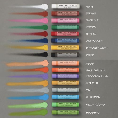 Pentel Crayon Art Crayon 16 colors set PTAC-16