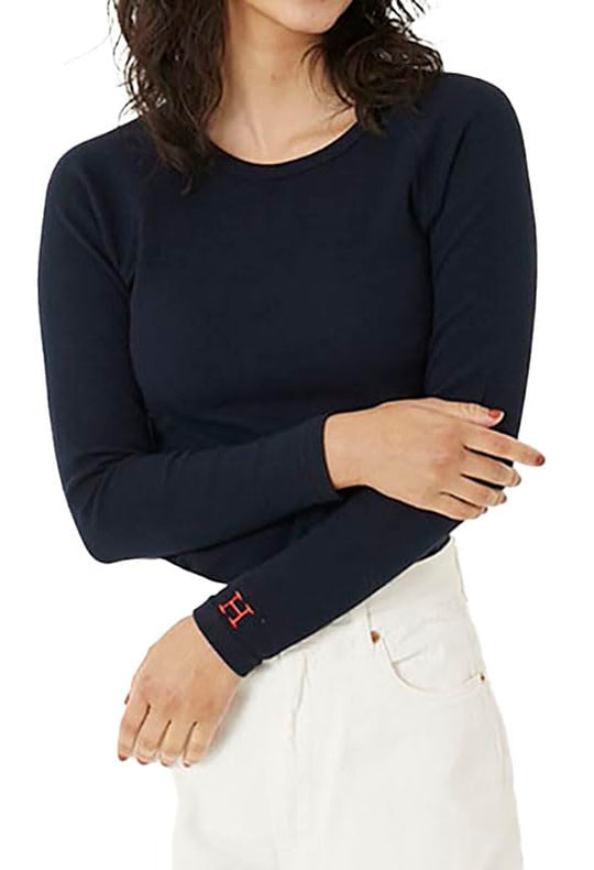 HOLLYWOOD RANCH MARKET T-shirt lange mouwen elastische ribstof gemaakt in Japan