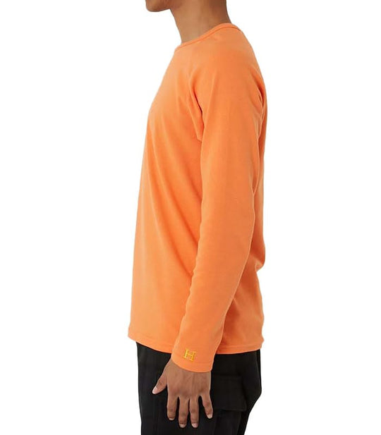 HOLLYWOOD RANCH MARKET Camiseta manga longa feita no Japão Stretch-Rib laranja