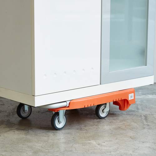 TRUSCO Weego Plattformwagen, klappbarer Teleskopgriff WP-2G-B Blau 100 kg