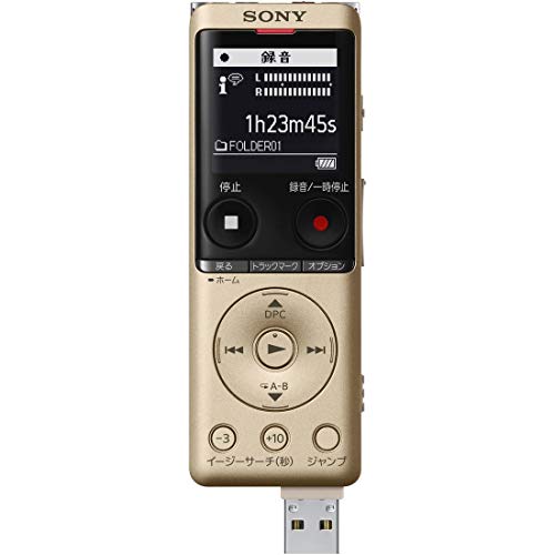 Sony IC Recorder 4GB thin and lightweight S-mic system  Gold ICD-UX570F N